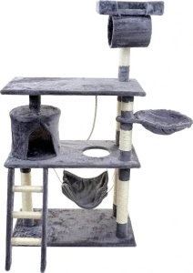 Nuxie NUXIE Drapak duży dla kota wieża legowisko domek z hamakiem 141cm xxl 1