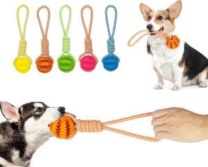 Nuxie NUXIE Zabawka dla psa szarpak z piłką 30cm 1
