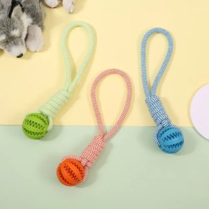 Nuxie NUXIE Zabawka dla psa szarpak z piłką 30cm 3