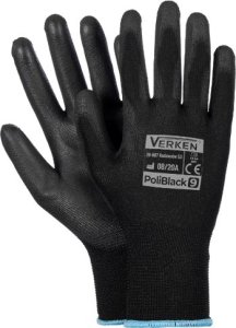 VERKEN Rękawiczki Robocze Poliblack - Manualne Warsztatowe Verken - Rozmiar 8 Verken Poli Verken 8 5907699003457 1