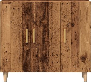 vidaXL Szafka, stare drewno, 90x34x80 cm 4