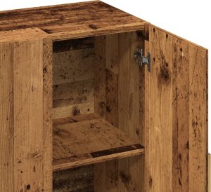 vidaXL Szafka, stare drewno, 90x34x80 cm 8