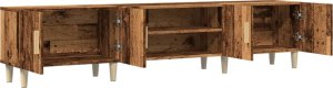 vidaXL Szafka TV, stare drewno, 180x31,5x40cm 5