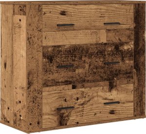 vidaXL Szafka, stare drewno, 80x33x70 cm 2