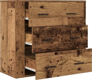 vidaXL Szafka, stare drewno, 80x33x70 cm 4