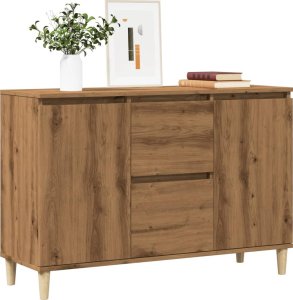 vidaXL vidaXL Szafka, dąb artisan, 102x35x70 cm, materiał drewnopochodny 1