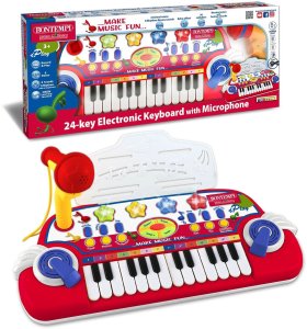Bontempi BONTEMPI 24-key electronic keyboard with microphone, 122932 1