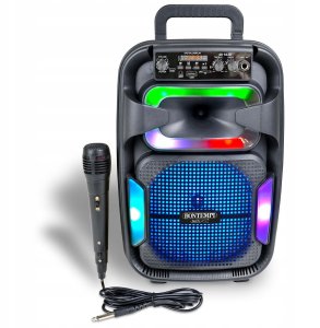 Bontempi BONTEMPI TECH wireless speaker with microphone & RGB lights, 491030 1
