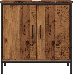 vidaXL vidaXL Szafka pod umywalkę, stare drewno, 60x30x60 cm 4