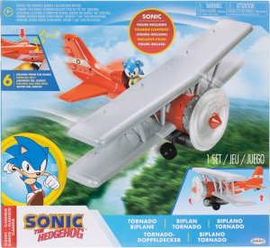 Jakks SONIC plane Tornado Biplane with Sonic figure 3