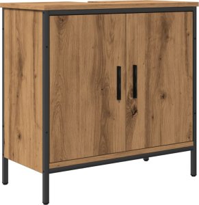 vidaXL vidaXL Szafka pod umywalkę, dąb artisan, 60x30x60 cm 2