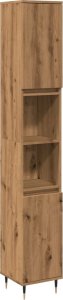 vidaXL Szafka łazienkowa, dąb artisan, 30x30x190 cm 2