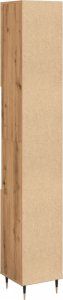 vidaXL Szafka łazienkowa, dąb artisan, 30x30x190 cm 6