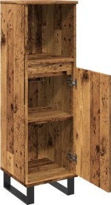 vidaXL vidaXL Szafka łazienkowa, stare drewno, 30x30x100 cm 7