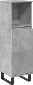 vidaXL vidaXL Szafka łazienkowa, szarość betonu, 30x30x100 cm 2