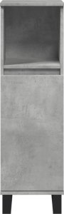 vidaXL vidaXL Szafka łazienkowa, szarość betonu, 30x30x100 cm 4