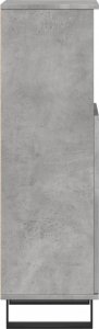 vidaXL vidaXL Szafka łazienkowa, szarość betonu, 30x30x100 cm 5