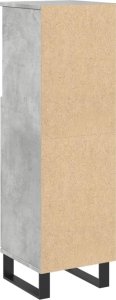 vidaXL vidaXL Szafka łazienkowa, szarość betonu, 30x30x100 cm 6