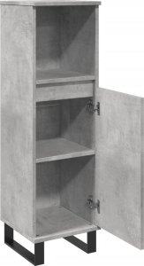 vidaXL vidaXL Szafka łazienkowa, szarość betonu, 30x30x100 cm 7