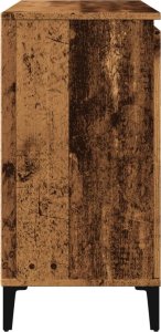 vidaXL Szafka, stare drewno, 102x35x70 cm 6