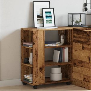 vidaXL vidaXL Szafka na kółkach, kolor starego drewna, 60x35x75 cm 4