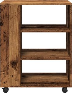 vidaXL vidaXL Szafka na kółkach, kolor starego drewna, 60x35x75 cm 5
