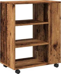 vidaXL vidaXL Szafka na kółkach, kolor starego drewna, 60x35x75 cm 7