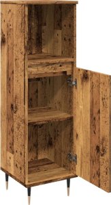 vidaXL vidaXL Szafka łazienkowa, stare drewno, 30x30x100 cm 7