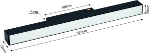 MODOLED LED LIGHT 12W 1080LM MLP1047M BL 2