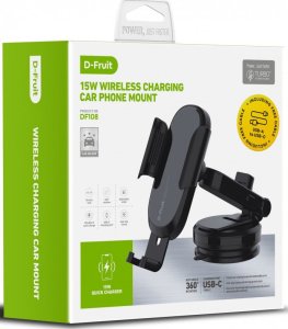 D-Fruit D-Fruit phone car mount + QI wireless charger (DF108) 1