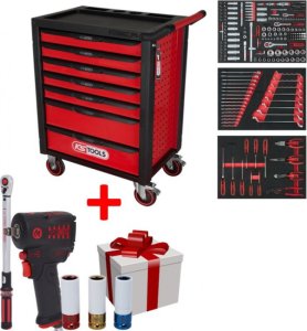 Wózek narzędziowy KSTOOLS 215-piece tool trolley KS TOOLS RACINGline, 7 drawers, with accessories 1