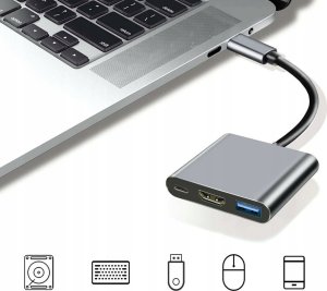 Adapter USB Platinet Platinet adapter Multimedia 3in1 (45984) 2