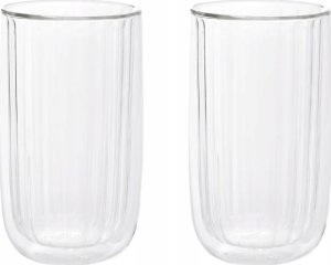 Homla Double-wall glasses Homla CEMBRA GROOVE, 2 x 1