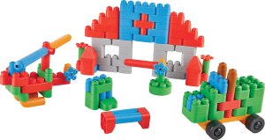 Hape HAPE block set PolyM, 128 pieces, 761815 1