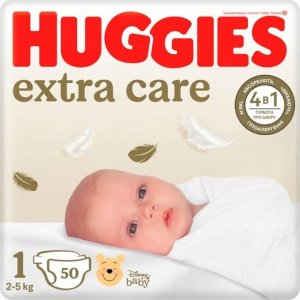 Huggies Pieluchy HUGGIES diapers EXTRA CARE 1, 2-5kg, 50 pcs., 2593231 1