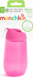 Munchkin MUNCHKIN straw cup SIMPLE CLEAN, 237ml, pink, 12m+, 90019 1
