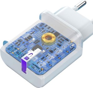 Kabel USB Dudao A20EU USB-A 18W + USB-A - micro USB White 3