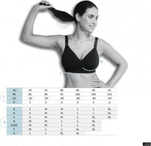 Carriwell CARRIWELL crossover sleeping nursing bra Black M 2511 3