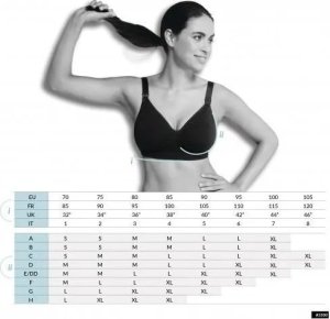 Carriwell CARRIWELL padded maternity & nursing bra Black XL 3323 4