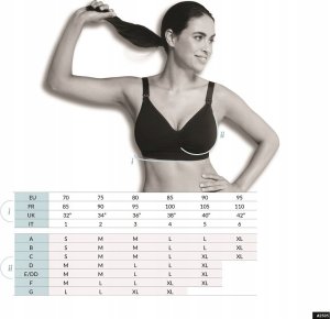 Carriwell CARRIWELL crossover sleeping nursing bra Black S 2510 3