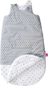 Motherhood MOTHERHOOD muslin sleeping bag ZIP-a-round 2in1, grey classics, 107/138 1