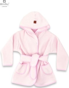 MimiNu MIMINU Thermofrotte bathrobe with hood size 86 cm PINK 1