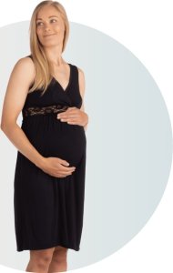 Carriwell CARRIWELL Maternity & Nursing Nightie Black XL, 602300 5
