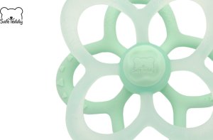 SafeTeddy Gryzak silikonowy kwiatek sensoryczny na ząbkowanie uspokajający SafeTeddy 9