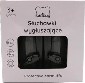 SafeTeddy Słuchawki ochronne nauszniki wygłuszające dzieci 3lata+ czarny SafeTeddy 11
