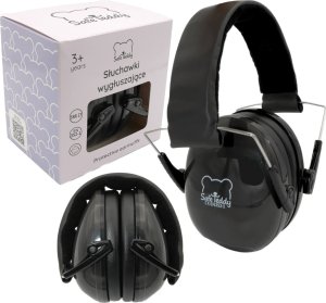 SafeTeddy Słuchawki ochronne nauszniki wygłuszające dzieci 3lata+ czarny SafeTeddy 4