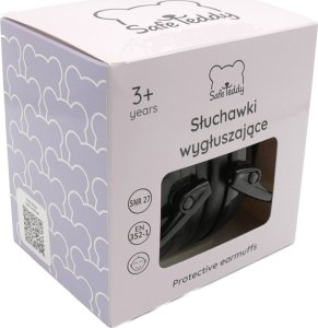 SafeTeddy Słuchawki ochronne nauszniki wygłuszające dzieci 3lata+ czarny SafeTeddy 10