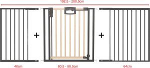 Geuther Bramka barierka rozporowa zabezpieczająca 192,5-200,5cm drzwi GEUTHER 2