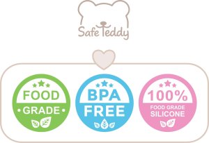 SafeTeddy Gryzak silikonowy pilot TV kontroler ząbkowanie sensoryczny 0+ SafeTeddy 9