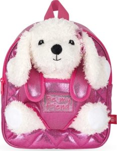 Perletti PERLETTI mini backpack with removable plush Paris puppies, 13080 1